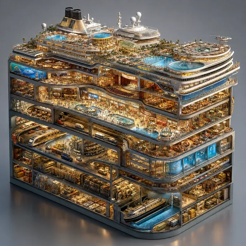 Isometric Layered World Dioramas