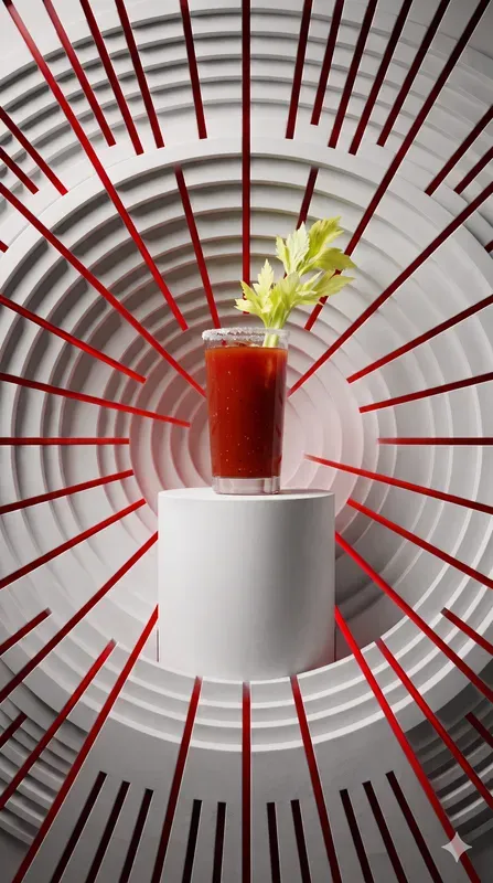White Radial Slit Crimson Pop Food Stages