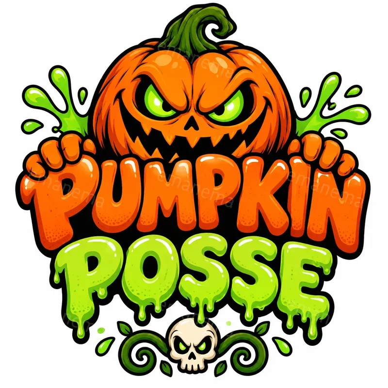 Halloween Slime Mascot Logo Makers