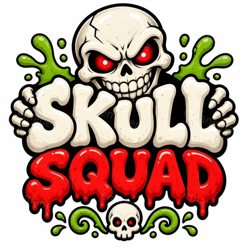 Halloween Slime Mascot Logo Makers