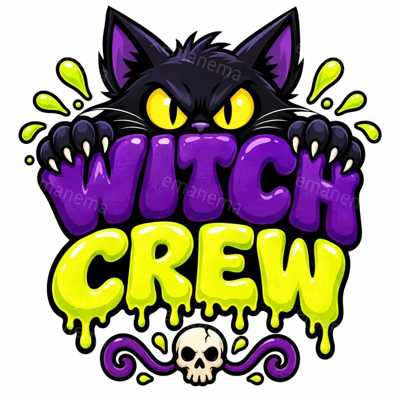 Halloween Slime Mascot Logo Makers