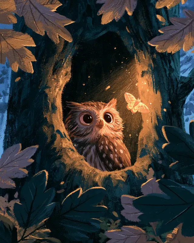 Cozy Animal Habitat Cards