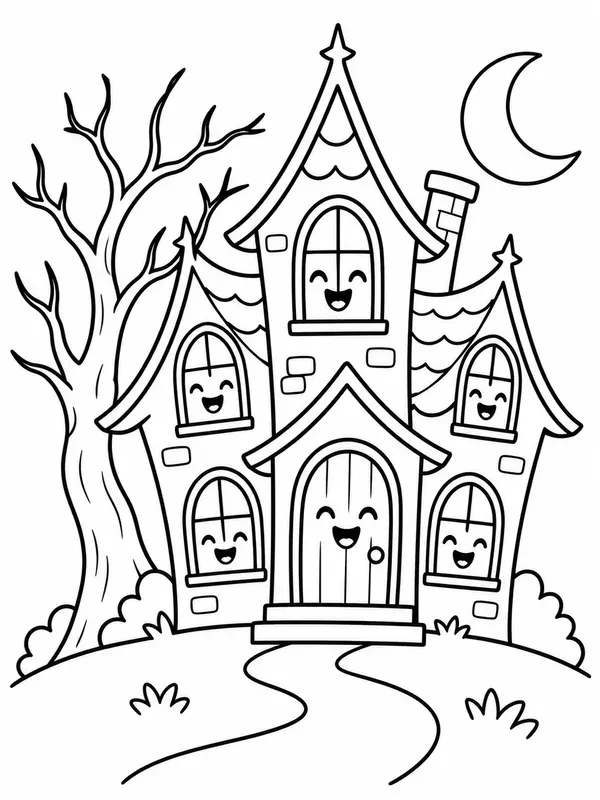 Halloween Coloring Book Pages