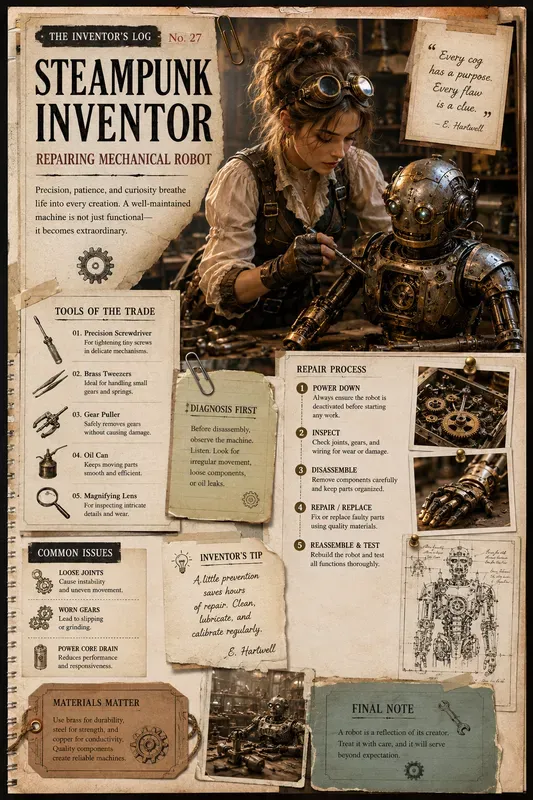 Vintage Scrapbook Infographic Creators