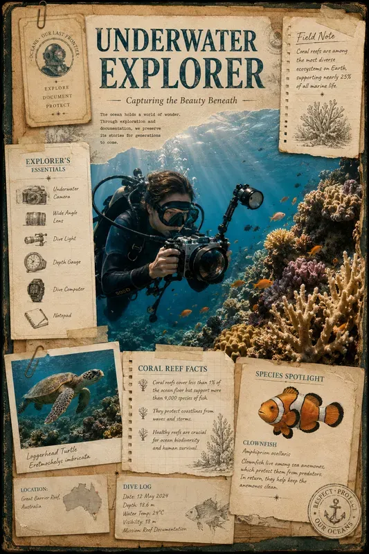 Vintage Scrapbook Infographic Creators