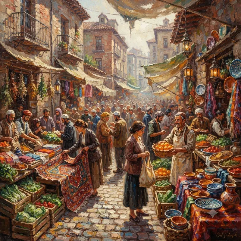 Everyday Life Scenes In Oil Paintings