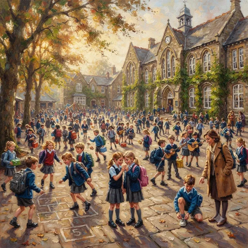 Everyday Life Scenes In Oil Paintings