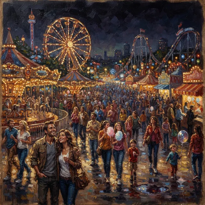 Everyday Life Scenes In Oil Paintings