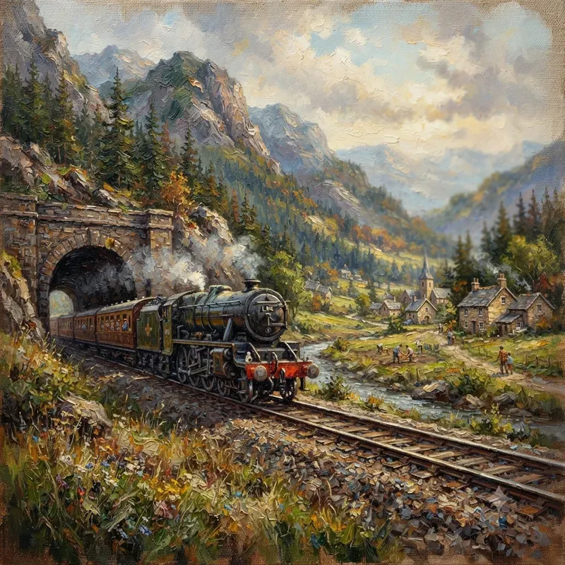 Everyday Life Scenes In Oil Paintings