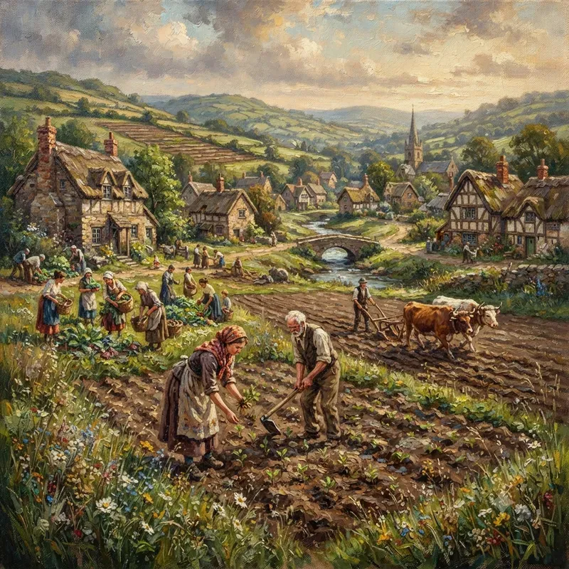 Everyday Life Scenes In Oil Paintings