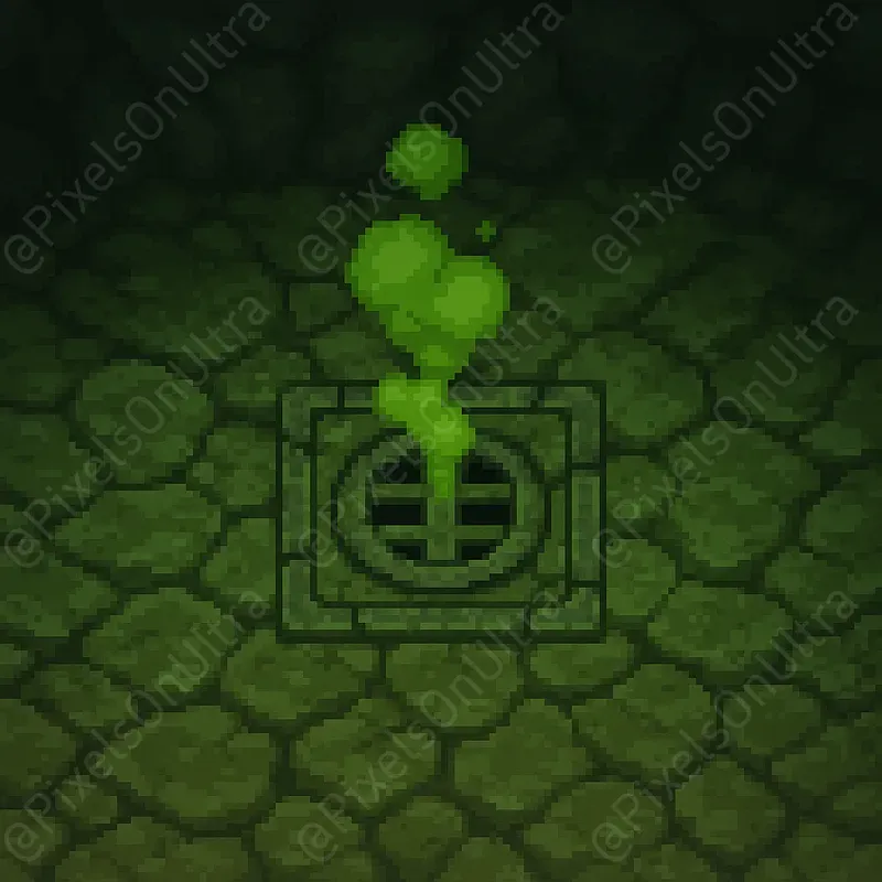2D Game Dungeon Trap Pixel Showcases