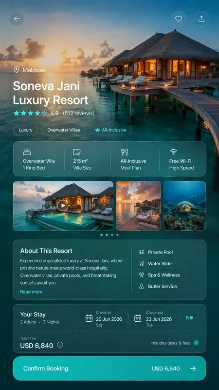Premium Mobile Travel App UI Kits