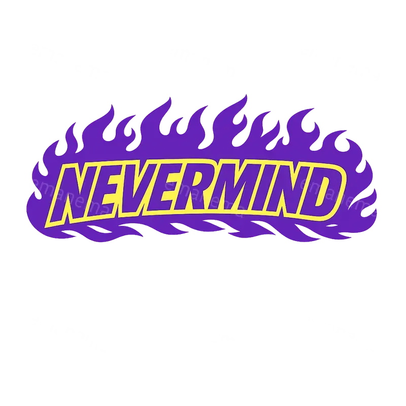 Cartoon Style Flames Texts For T Shirts