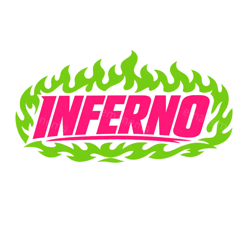 Cartoon Style Flames Texts For T Shirts