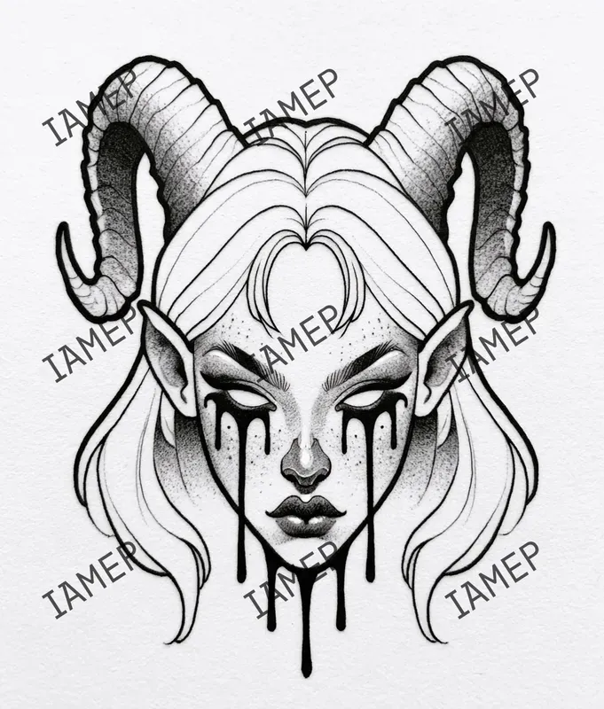 Dark Gothic Tattoo Portraits