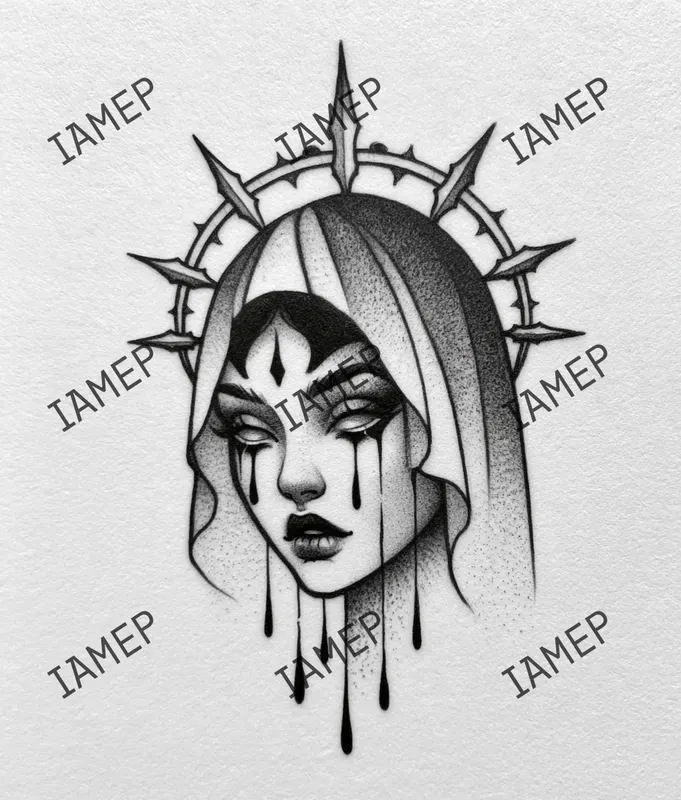 Dark Gothic Tattoo Portraits