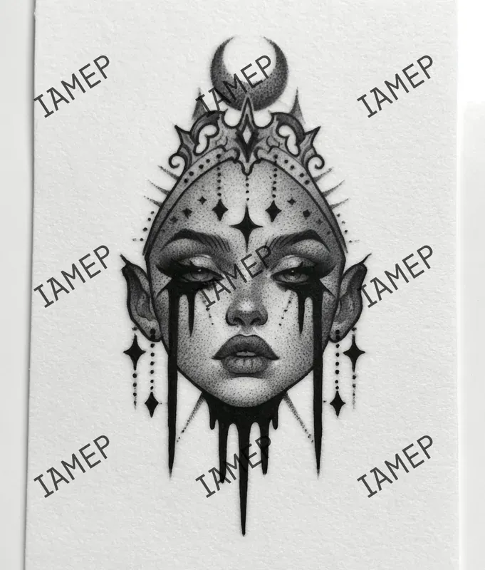 Dark Gothic Tattoo Portraits