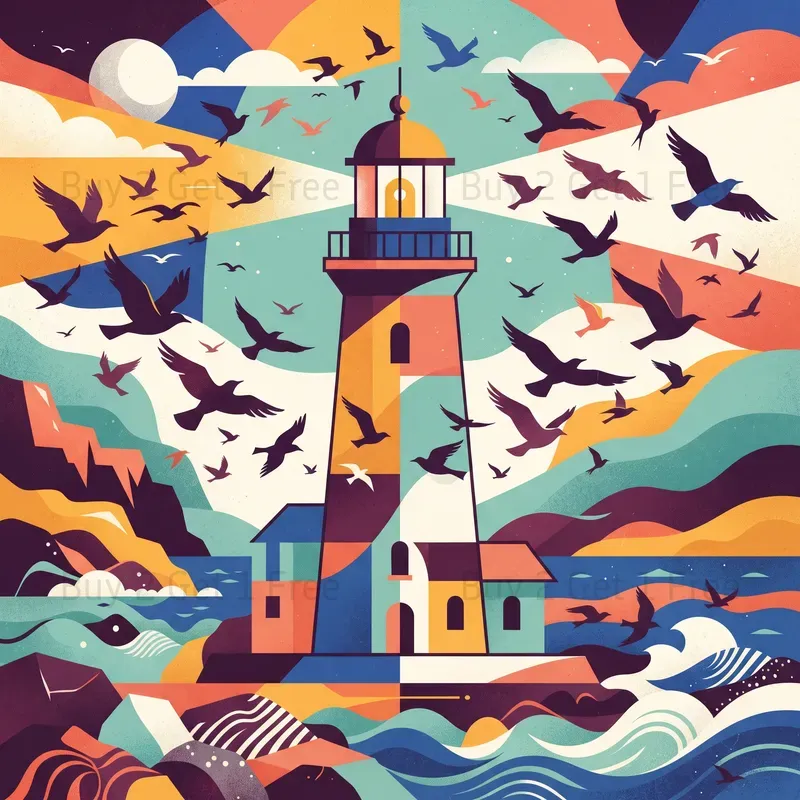Geometric Story Prints