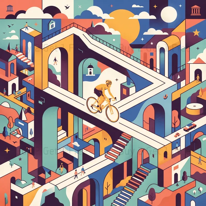 Geometric Story Prints