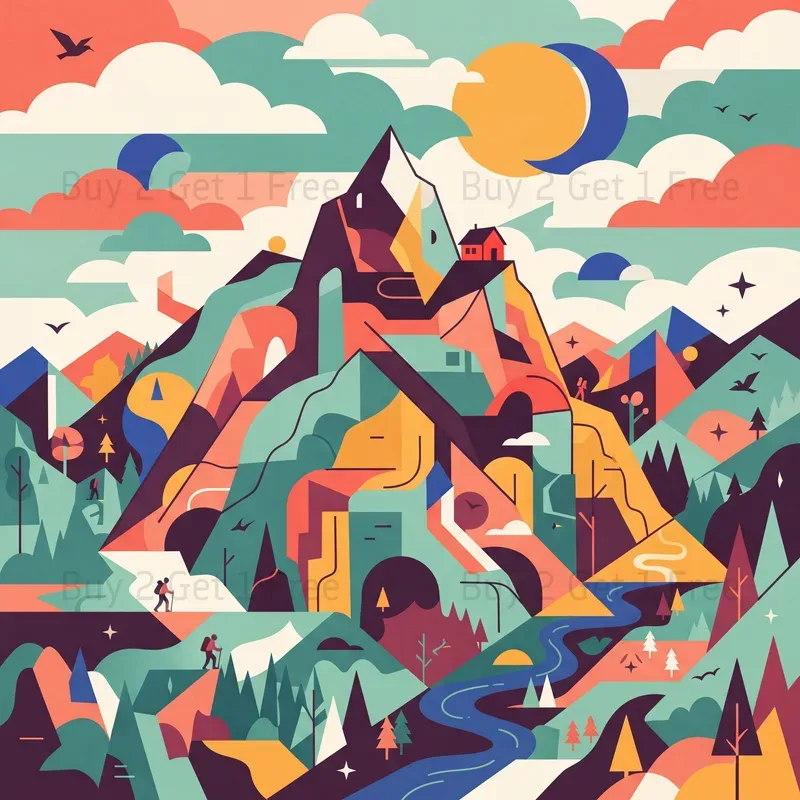 Geometric Story Prints