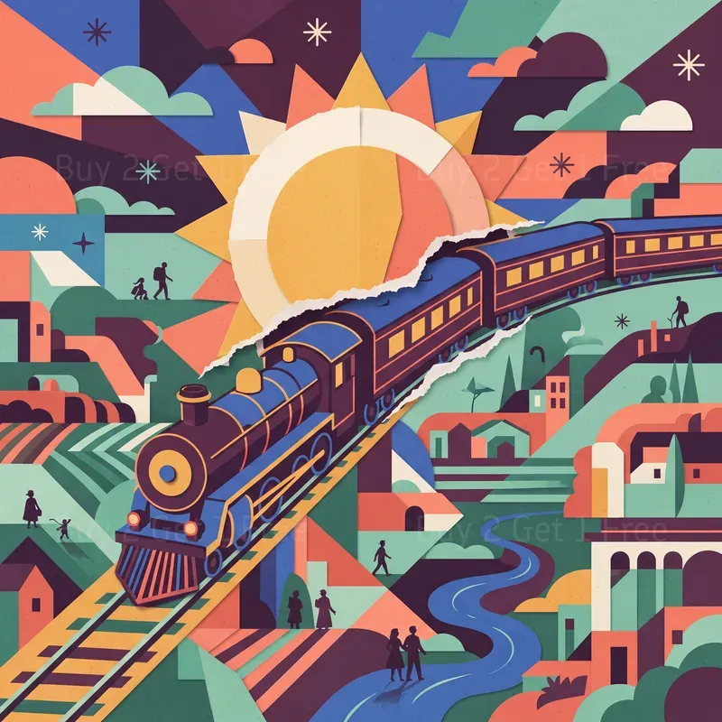 Geometric Story Prints