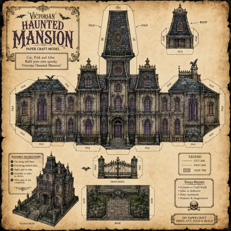 Vintage Paper House Craft Kits