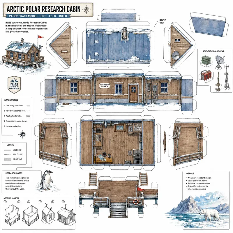 Vintage Paper House Craft Kits