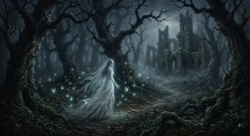 Haunted Gothic Oil Art