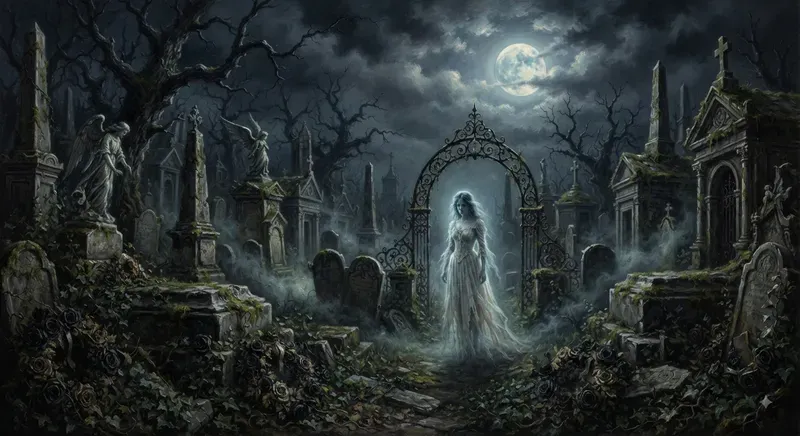 Haunted Gothic Oil Art