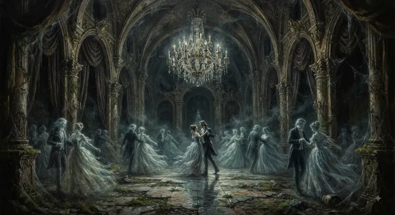Haunted Gothic Oil Art