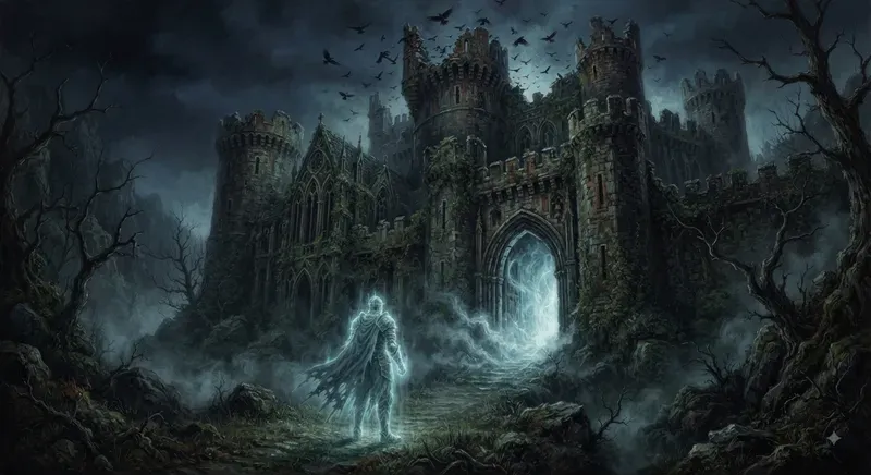 Haunted Gothic Oil Art