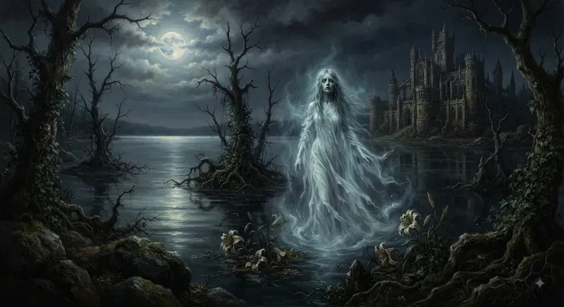 Haunted Gothic Oil Art