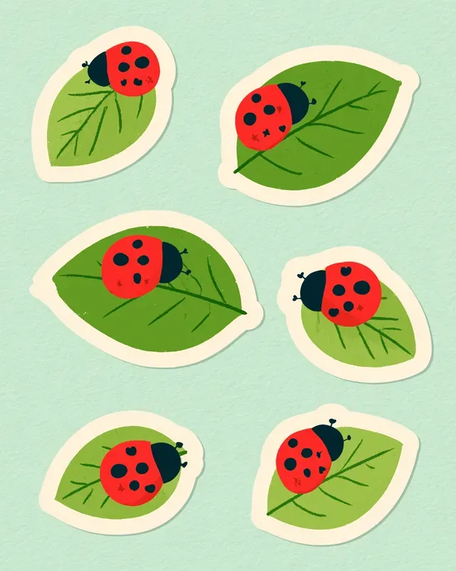 Kawaii Counting Sticker Cards