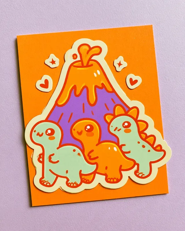 Kawaii Counting Sticker Cards