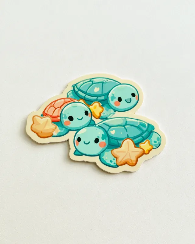 Kawaii Counting Sticker Cards