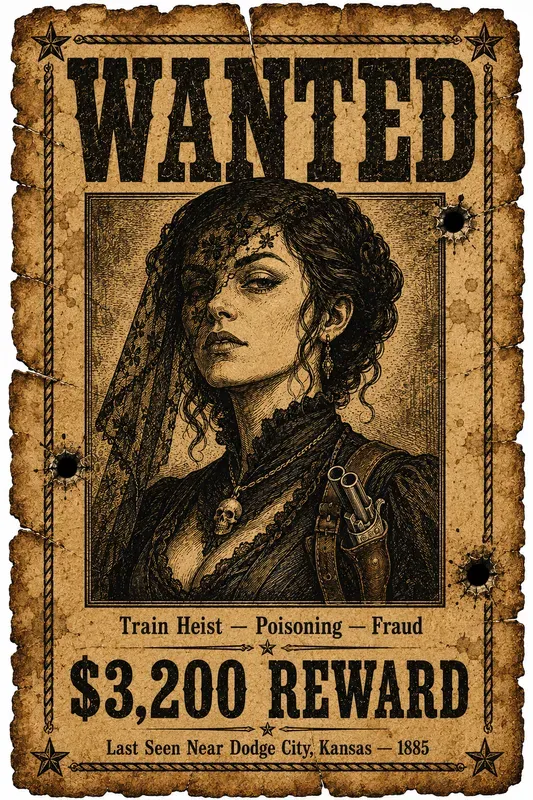 Vintage Wild West Wanted Posters