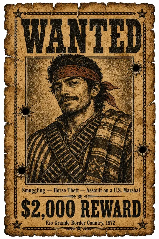 Vintage Wild West Wanted Posters