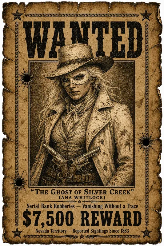 Vintage Wild West Wanted Posters