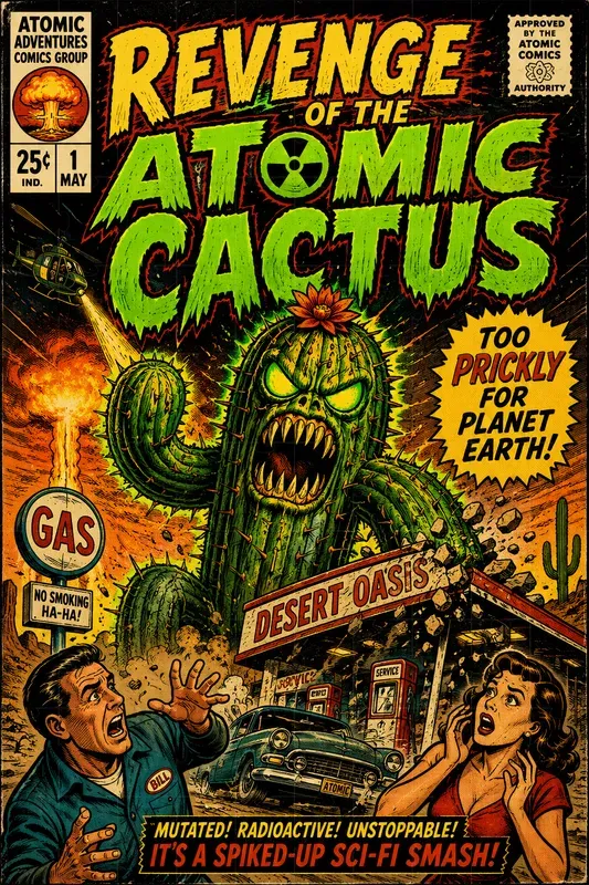 Retro Scifi Comic Covers