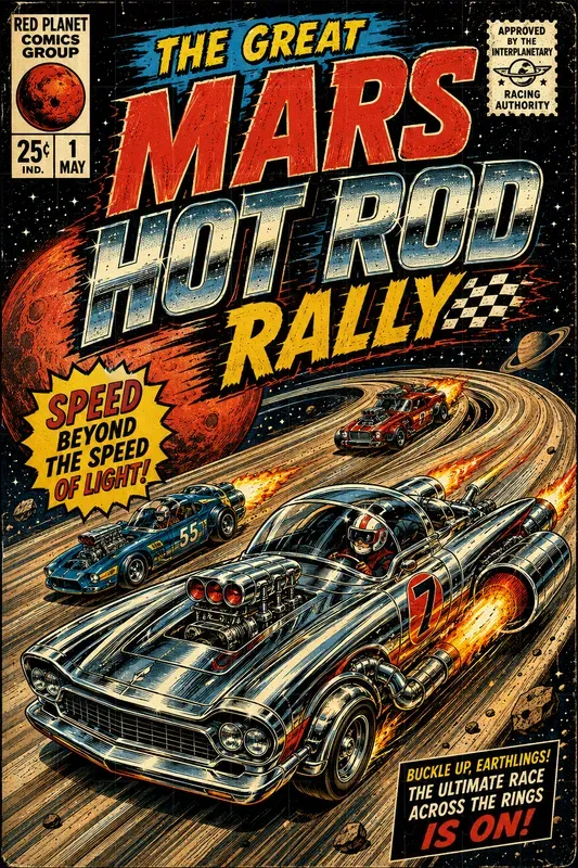 Retro Scifi Comic Covers