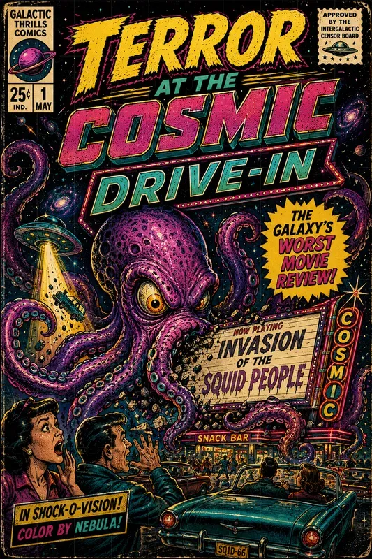 Retro Scifi Comic Covers