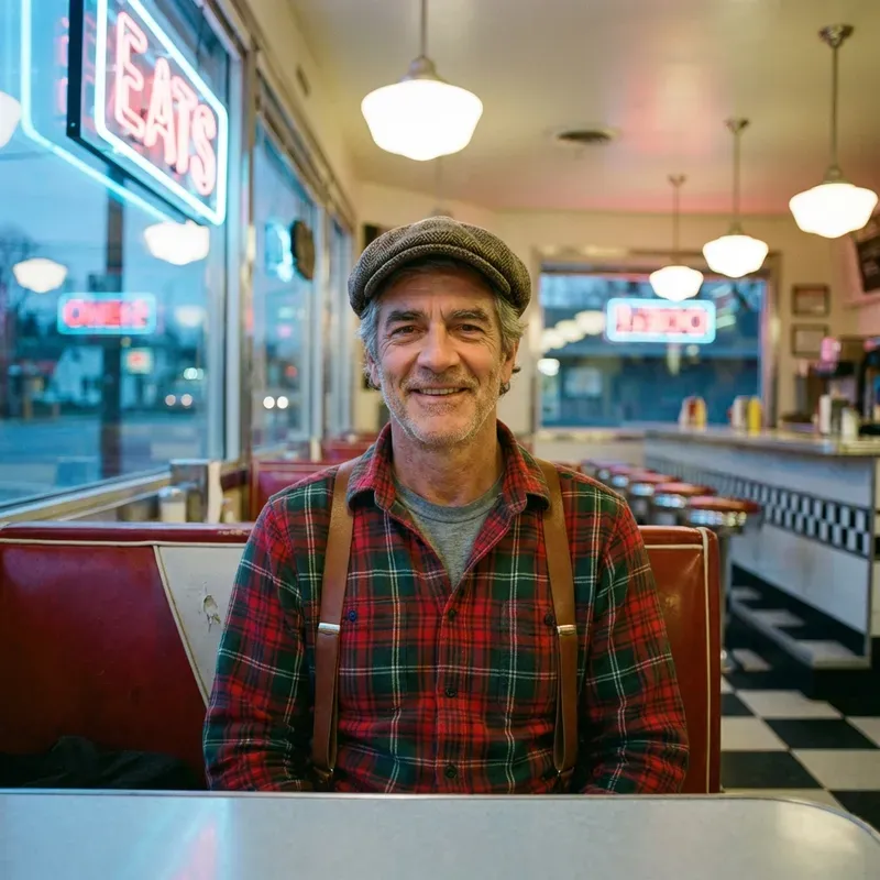 Cinematic Retro Diner Portraits