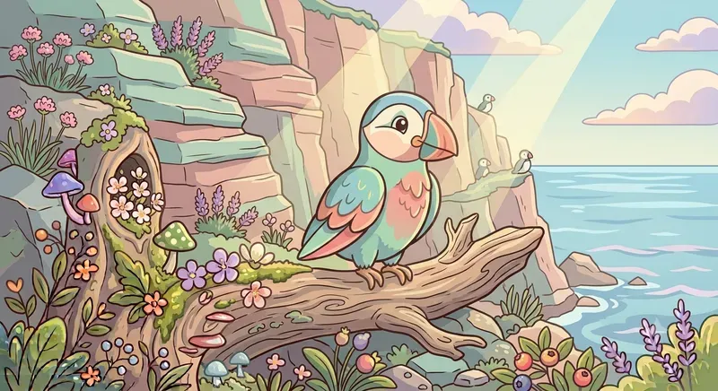 Cute Storybook Bird Vector Cliparts