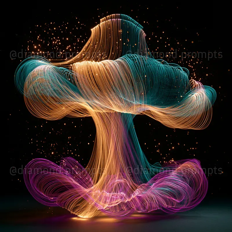 Neon Indoor Light Paintings