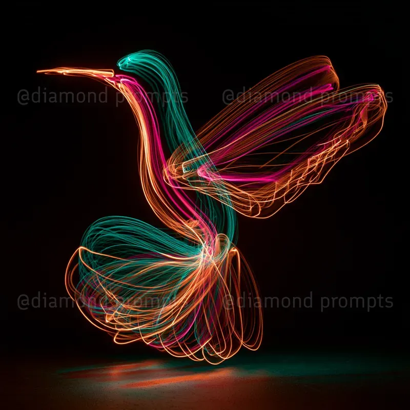 Neon Indoor Light Paintings