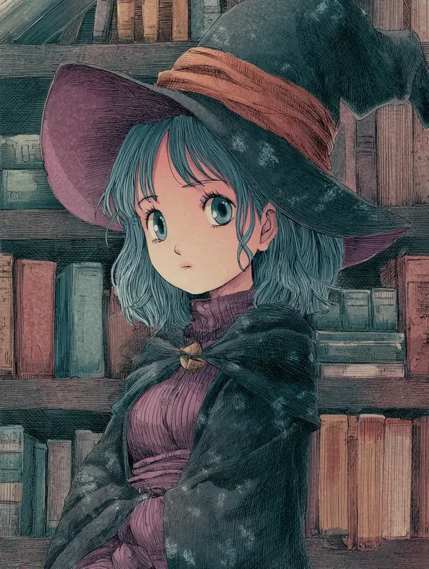 90s Retro Anime Character Art