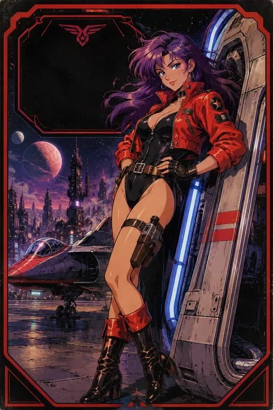 Retro Anime Pinup Poster Generator