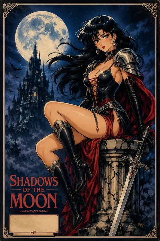 Retro Anime Pinup Poster Generator