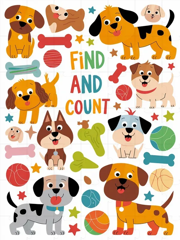 Find And Count Activity Pages For Kids