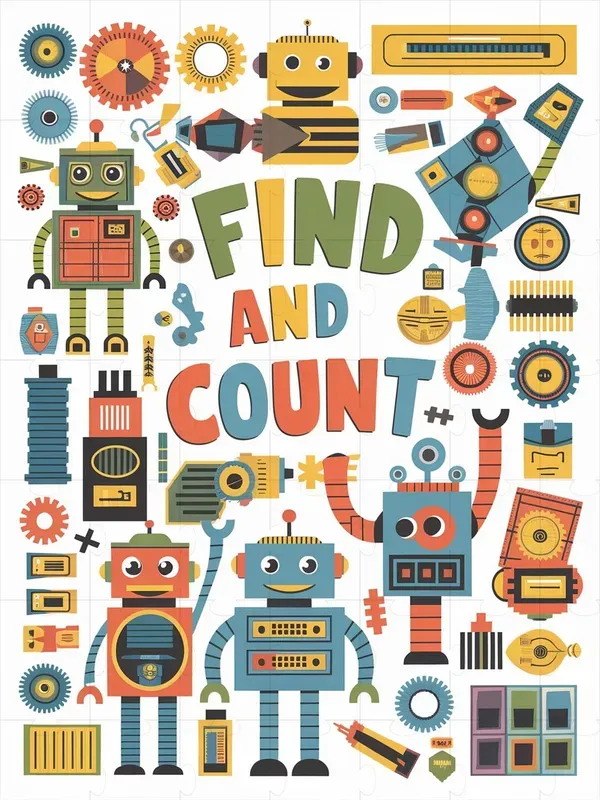 Find And Count Activity Pages For Kids